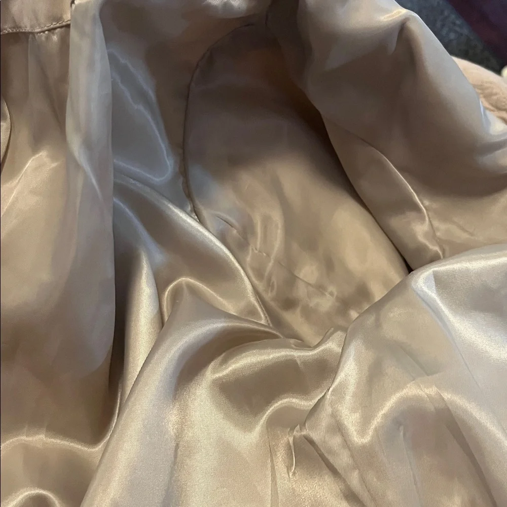 Michael Michael Kors Women’s Light Khaki Beige Belted Trench Coat Sz L